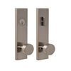 WESLOCK 066214N4NSL2D Weslock 066214N4NSL2D Mesa Knob Addy Escutcheon Single Cylinder Deadbolt Passage Lock with Adjustable Latch and Round Corner Strikes Satin Nickel Finish