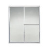 Sterling Plumbing S596057S STERLING Shower Door Bypass 65-1/2"H x 52-3/8 - 57-3/8"W Pebbled Glass Silver Silver