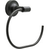 Liberty Hardware FVOI46MB FRANKLIN BRASS VOISIN TOWEL RING MATTE BLACK
