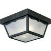 Progress Lighting 94574531 P5745-31 Non-Metallic Ceiling Light with 1-Piece White Acrylic Diffuser, Black