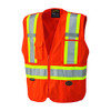 PIONEER 852-V1021150U-3XL 6935AU ORANGE ZIP VEST BREAK