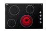 SUMMIT CR4B30MB 30 Wide 208-240V 4-Burner Radiant Cooktop