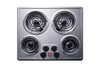 SUMMIT CR4SS24 24 Wide 240V 4-Burner Coil Cooktop
