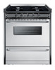 SUMMIT TNM2107BRW 30 Wide Gas Range, Open Burners