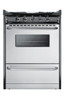 SUMMIT TNM6107BRW 24 Wide Gas Range, Open Burners