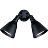 Progress Lighting 94520331 P5203-31 2 Painted Adjustable Swivel Floodlights All Aluminum, Black