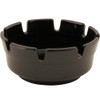 ASH TRAY;; 4"RD;BLK PLST; 12-PK