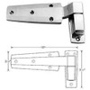 HINGE; CAM (1-3/4" OFST);