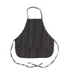 KNG 27 in Bib Apron;Rounded Striped 3 Pocket