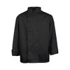 KNG M Mens Chef Coat;Black Long Sleeve