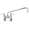 FAUCET;4" CTR DECK 12" NOZ T&S Brass