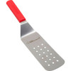 8x3in Perforated Turner;Sani-Safe Red Handle