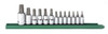 Apex GWR80723 GEARWRENCH 13 Pc. 1/4", 3/8" & 1/2" Drive Torx Bit Socket Set -