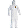 COVERALL KLEENGUARD A20 XLARGE HOOD ELAS BK WR A