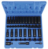 Grey Pneumatic GRY-1643RD Set contains 12 Point Fractional sizes 5/16 to 3/4 and Metric sizes 8mm to 19mm in both standard and deep lengths plus a 3 extension/ 3/8 x 3/8 universal joint and 1/4 hex x 3/8 square adapter  3/8 Drive 43 Piece