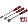 ATD Tools ATD-63956 Set Includes:  ATD-63955 - 3/4 gasket scraper  ATD-63956 - 1 gasket scraper  ATD-63958 - 1-1/2 gasket scraper  Features:  Drop forged, hardened and tempered alloy steel  Shank extends the entire length of the handle to the strike