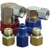 ATD Tools ATD-3668 High Side R1234yf 12mm-F x 17mm quick coupler  Low Side R1234yf 12mm-F x 14mm quick coupler  1/2 ACME-M x 1/2 ACME-F LH Thread adapter  (2) 12mm-M x 14mm-F R1234yf adapter