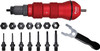 Astro Pneumatic AST-ADN14 Turns your drill into a rivet nut setter  Includes 8 mandrels and nosepieces in Metric & SAE