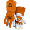 Steiner STI-0215L 0215-L Mega MIG Gloves, Premium Heavyweight Grain Goatskin Split Cowhide Back Palm Reinforcements, 4.5-Inch Cuff, Large