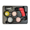 AIRCAT ACA-6315-K 16,000 RPM, low weight composite housing   Top mounted one-hand Forward/Reverse switch, feather speed control trigger  Kit features blowmold storage tray, and pistol grip sander  Also includes 2 and 3 sanding pads, assorted 2 and 3