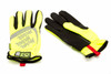 MECHNX MCX-SFF-91-008 MECHNX Small Hi-Viz Yellow FastFit Full Finger Synthetic Leather Mechanics Gloves With Elastic Cuff, 3M Scotchlite Reflective Ink Increases Visibility