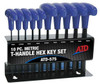 ATD Tools ATD-575 () 10-Piece Metric T-Handle Hex Key Set