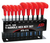 ATD Tools ATD-574 () 10-Piece SAE T-Handle Hex Key Set