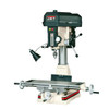 Wilton WIL-350017 One-piece cast-iron column for added support  Belt cover - quick slide latch allows faster belt adjustment to change spindle speeds  Base - taper allows for easier clean-up  Large hand wheel knobs  UL Listed motor  Extra-large work