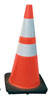 SAS Safety SAS-7501-28 Brilliant fluorescent red-orange with UV inhibitor  Specially designed cleated base allows firm grip to the road and wont easily be blown over  100% PVC injection molded cone  Superior flexibility in any kind of adverse weather