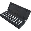 Sunex Tools SUU-909TAS Used with a torque wrench to access obstructed fasteners  CR-MO Steel for increased strength and durability  2 length for simple torque calculations  12 Point  Includes sizes 1/4 - 3/4