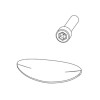 CSI 100109WBL Kitchen Plug Button Kit Finish: Glacier / Matte Black