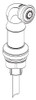 CSI 136104WR Moen 136104 Replacement Sidespray Hose Kit, Wrought Iron