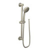 CSI 3868EPBN Moen Showering Accessories-Basic Eco-Performance Handheld Showerhead with 69 Inch Hose Featuring 24 Inch Slide Bar, Brushed Nickel ()