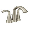 CSI 6172BN Moen Glyde Two-Handle High Arc Bathroom Faucet, Brushed Nickel ()