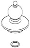 CSI 116640 Moen Replacement Spout Cap Kit for Kitchen and Bar Faucets, Stainless