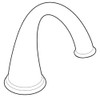 CSI 116664WR Moen 116664 Replacement Spout Kit, Wrought Iron