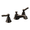 CSI TS6205ORB Moen T6205ORB Rothbury Two-Handle Low Arce Bathroom Faucet, Oil Rubbed Bronze (Not CA / VT Compliant) (Valve Not Included)