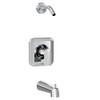 CSI T2473NH Moen Genta Posi-Temp One-Handle Tub/Shower Trim Only without Valve or Showerhead, Chrome
