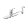 CSI CA40513C Cleveland Faucets Cornerstone Single-Handle Kitchen Faucet with Chrome Side Spray, Chrome