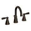 CSI 86924BRB Moen Deck Mounted Roman Tub Faucet Trim from the Banbury Collection, Mediterranean Bronze