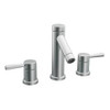 CSI T6110 Moen Level Two-Handle High Arc Bathroom Faucet without Valve, Chrome