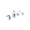 CSI T623 BOARDWALK 3H ROMAN TUB SRN / Spot resist brushed nickel two-handle roman tub faucet