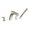 CSI T987BN Moen -9792 Method Two-Handle Low Arc Roman Tub Faucet Includes Hand Shower with Valve, Brushed Nickel