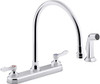 Kohler K-810T71-4AFA-CP Kohler Triton Bowe 8  Gneck W/ Spray - Lever