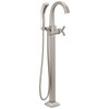 Delta T47776-SSFL Delta Stryke Single Handle Floor Mount Tub Filler Trim - Stainless