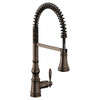 Moen S73104ORB Moen Oil rubbed bronze one-handle pulldown kitchen faucet