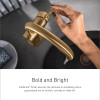 Moen S44101BG Moen Brushed gold one-handle bathroom faucet