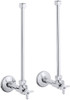 Kohler K-7606-P-CP Kohler Lav Sply 1/2  Pair W/Stop