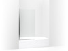 Kohler K-707105-L-SHP Kohler Aerie 1/4 Bathscreen Square 57 X 32