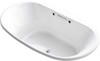 Kohler K-5718-GHW-0 Kohler Underscore 72  Oval Heated Bbm Bath